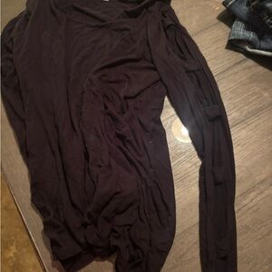 Chic Black Long Sleeve Top